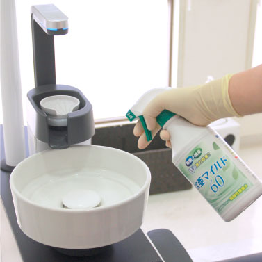 院内土足だからこそ、徹底した清掃